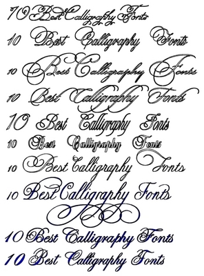 Product picture 10 BEST CALLIGRAPHY FONTS COLLECTION - DOWNLOAD NOW !