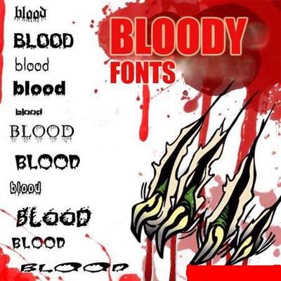 Product picture Bloody Fonts Collection!