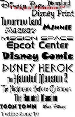 Product picture Amazing Disney Print Fonts Collection - DOWNLOAD RIGHT NOW!