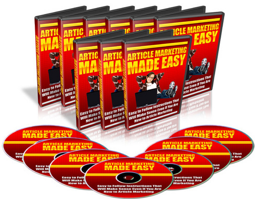 Product picture *NEW* Article Marketing Made Easy Video Tutorials (6 Videos) with Master Resale Rights !