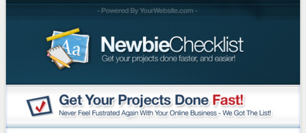 Product picture *NEW!* Newbie Checklist PLR Package - Private Label Rights