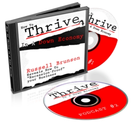 Product picture *NEW!* Thrive In A Down Economy  (Audio Tutorial ) - With Master Resale Rights (MRR)
